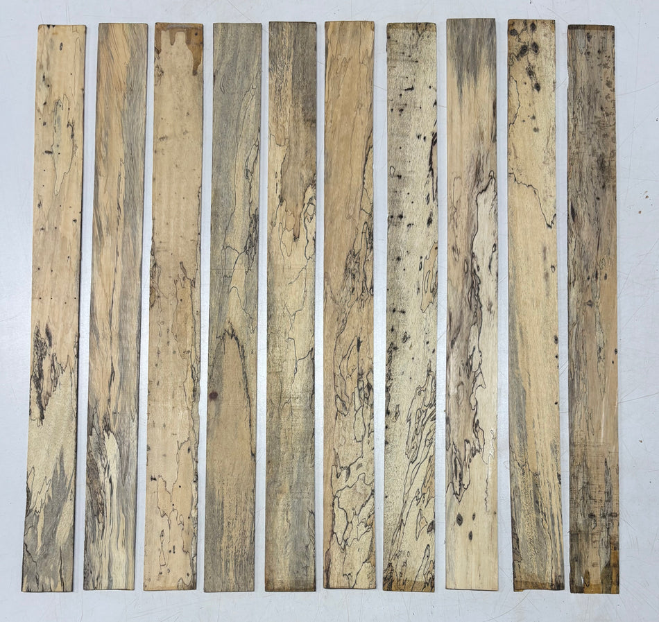Lot de 4, 2 espèces, Acajou africain + Limba noir, Bois minces, 30,5x5x1,9cm #8450