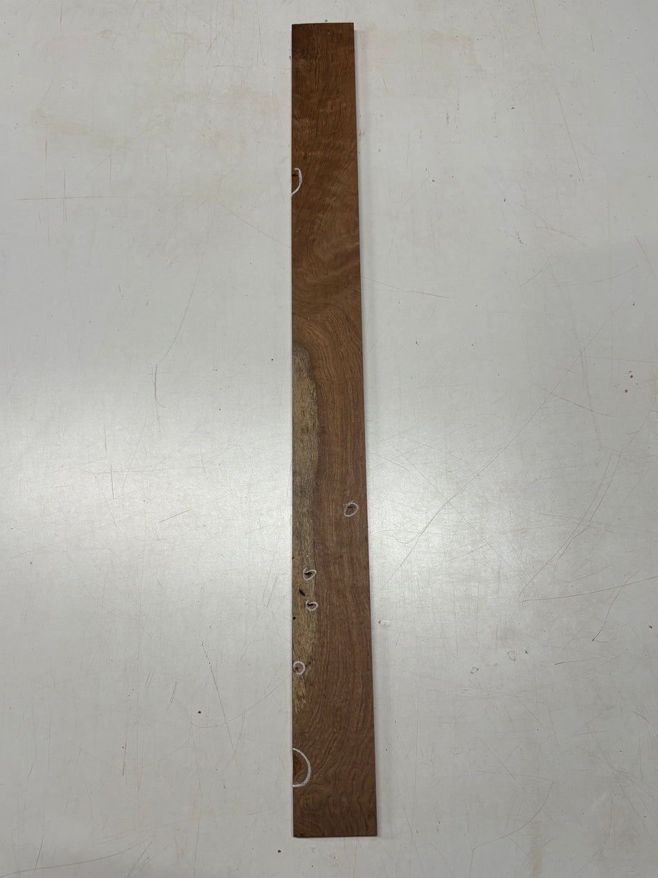 Paquet de 3, 3 espèces : Érable ambroisie flammé + Cerisier + Acajou Bois mince 45,7 cm x 4,4 cm x 2,5 cm #8449