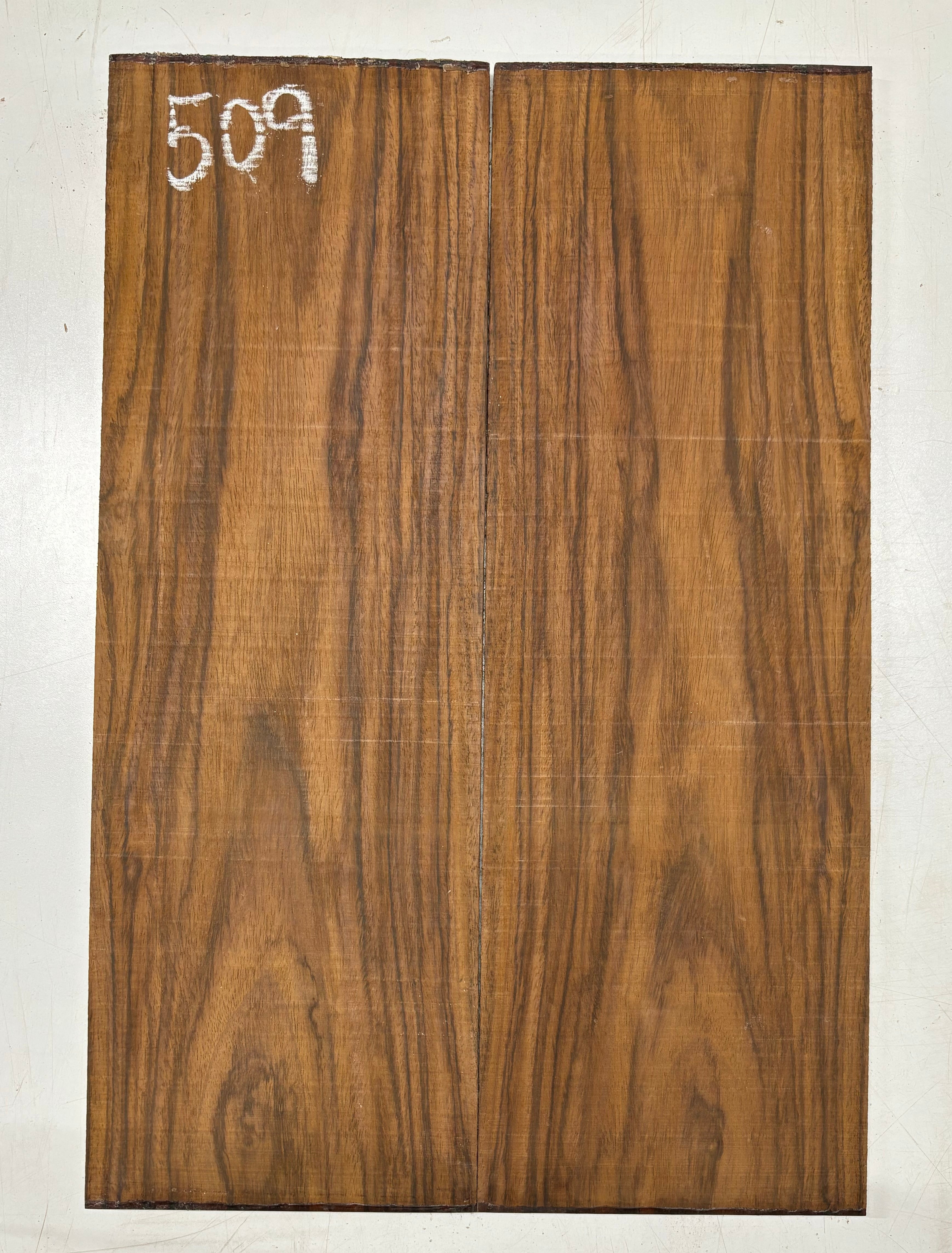 Rare Tiger Striped Rosewood Guitar Drop Top - 22-1/2" x 7-1/4" x 3/8" #509 Exotic Wood Zone 