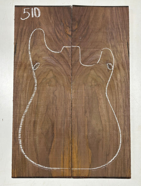 Rare Tiger Striped Rosewood Guitar Drop Top - 22-1/2" x 7-1/4" x 3/8" #510 Exotic Wood Zone 