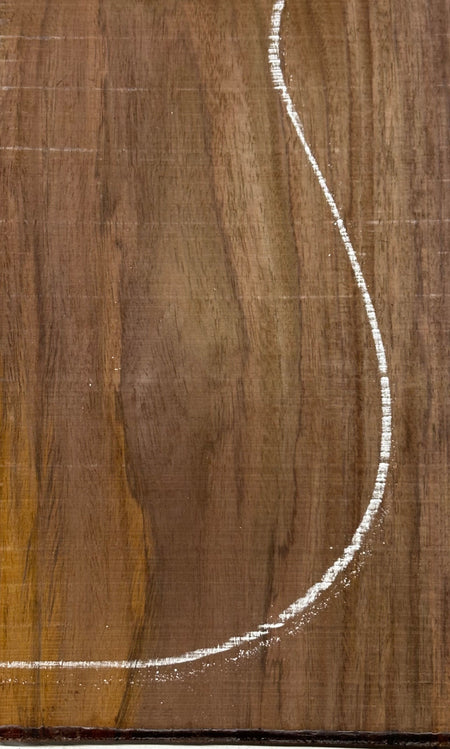 Rare Tiger Striped Rosewood Guitar Drop Top - 22-1/2" x 7-1/4" x 3/8" #510 Exotic Wood Zone 