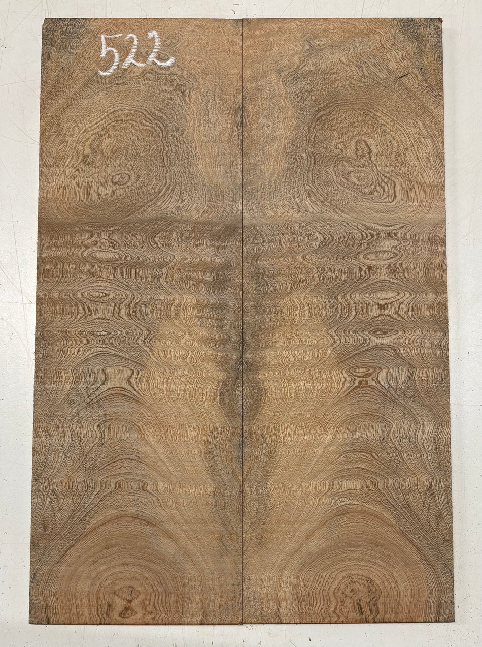 Quilted Sapele Guitar Drop Top - 21-1/2" x 7-1/4" x 3/8" #522