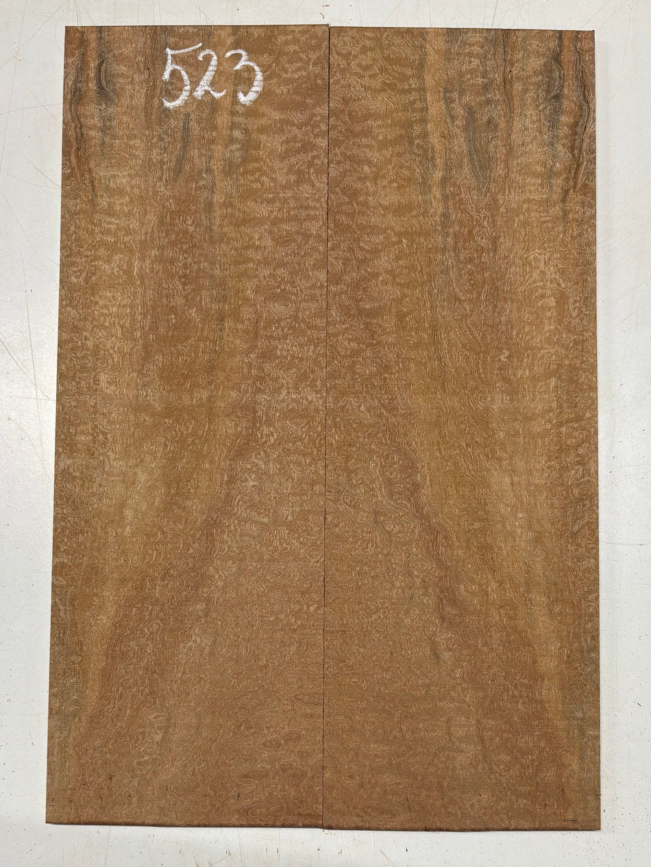 Quilted Sapele Guitar Drop Top - 21-1/2" x 7-1/4" x 3/8" #523
