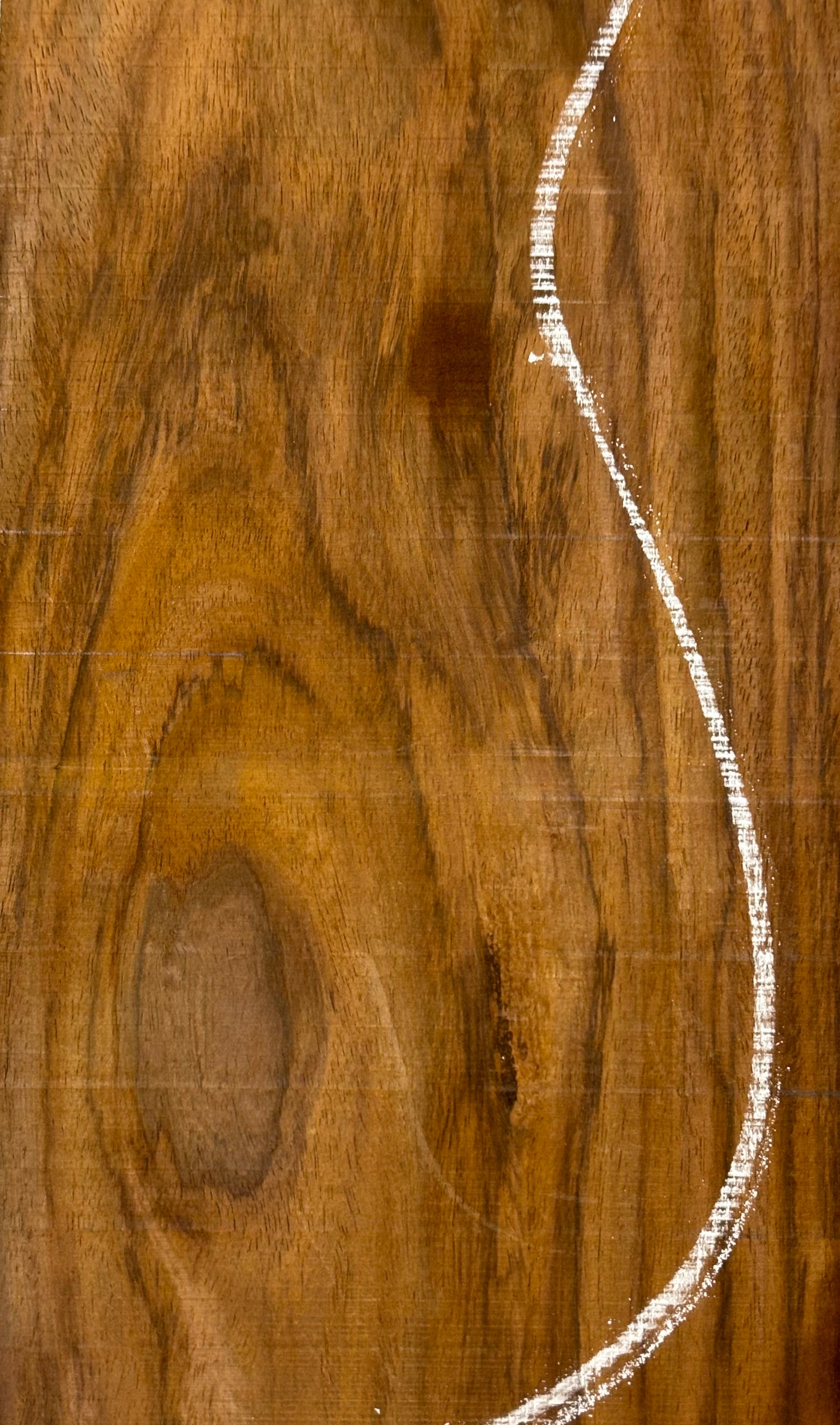 Rare Tiger Striped Rosewood Guitar Drop Top - 22-1/2" x 7-1/4" x 3/8" #513 Exotic Wood Zone 