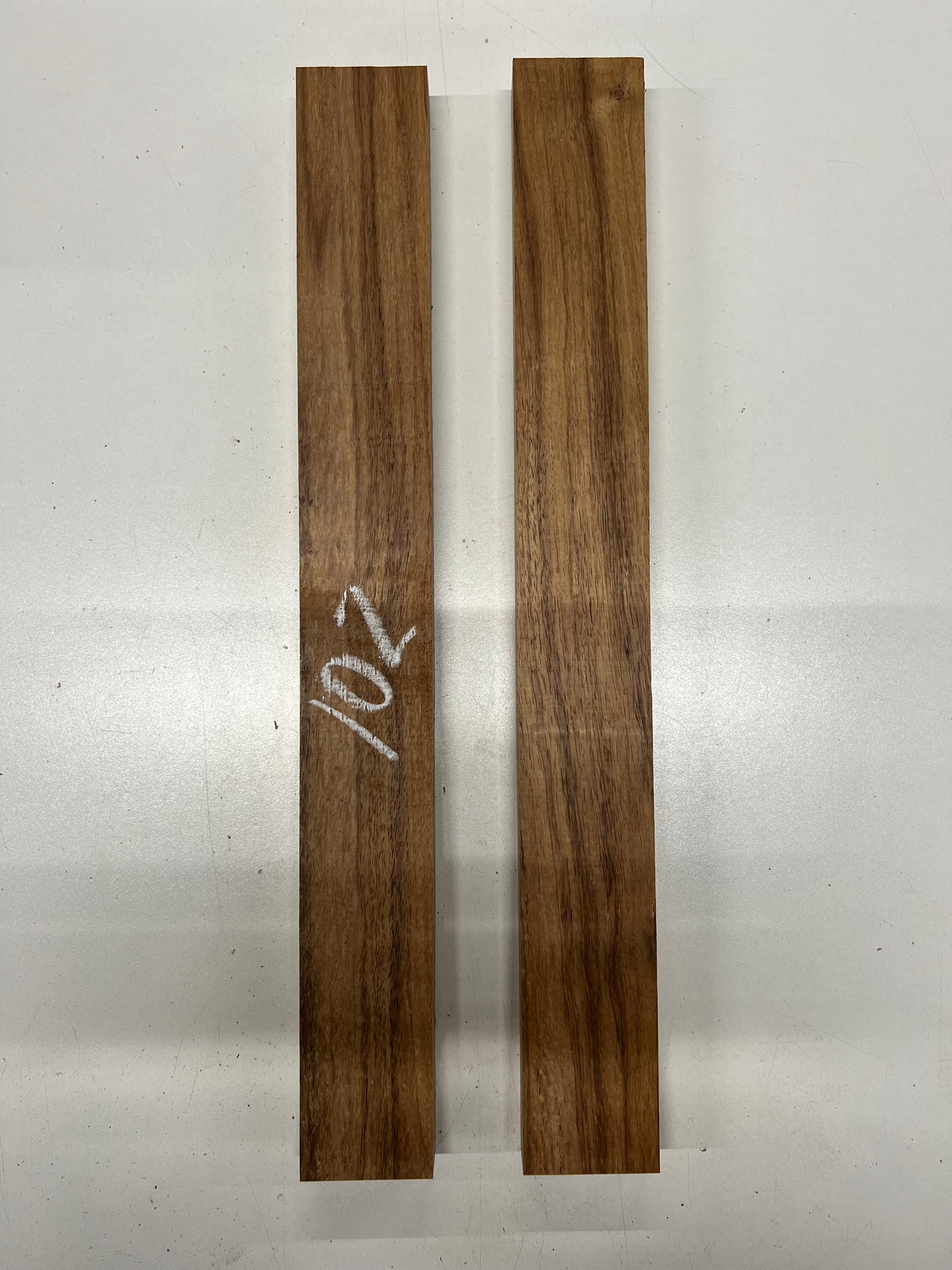 Pack of 2, Caribbean Walnut Thin Stock Three Dimensional Lumber Wood Blanks 18"x2"x1" #102 - Exotic Wood Zone - Buy online Across USA 