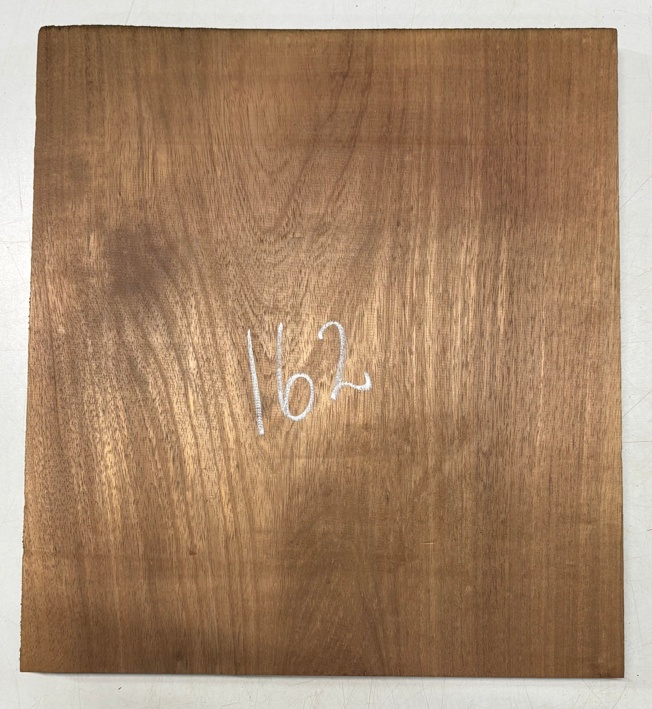 1 Piece, Caribbean Walnut Lumber Board Blank 17" x 15-7/8" x 7/8" #162