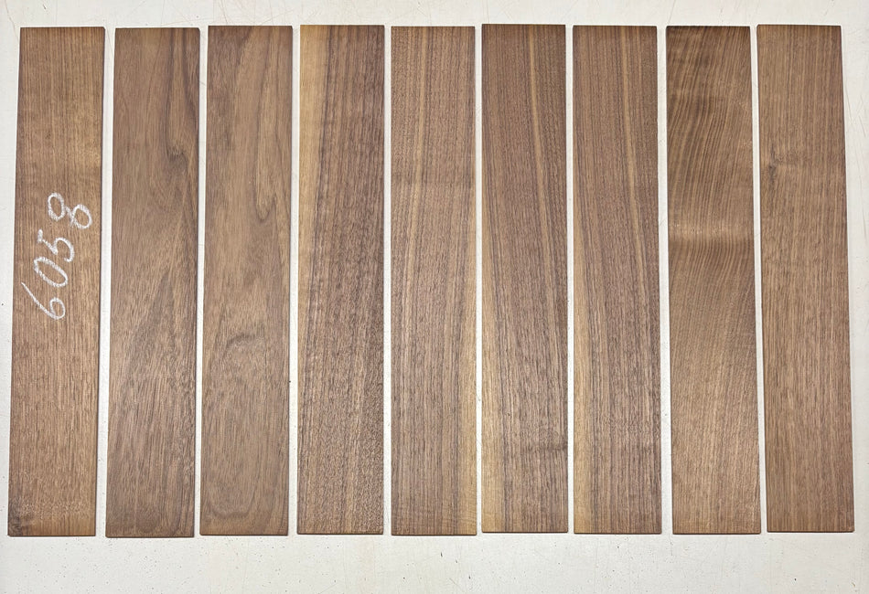 9 Pack, Walnut Thin Stock Lumber 18"x3"x1/8"#6058