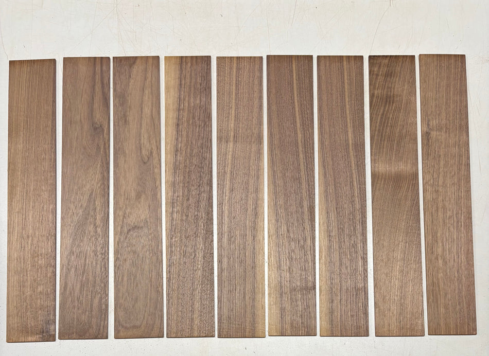 9 Pack, Walnut Thin Stock Lumber 18"x3"x1/8"#6058
