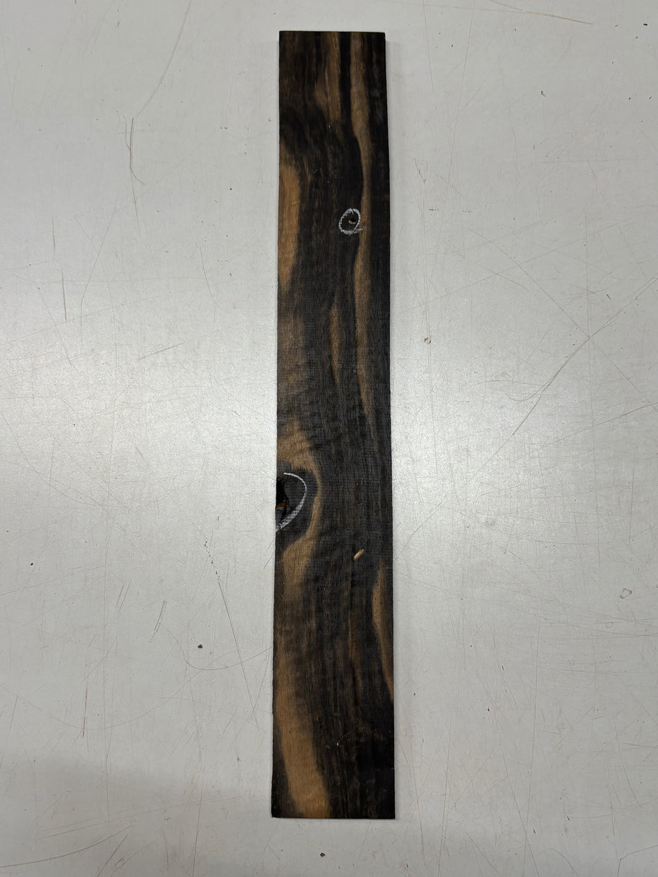 1 Piece, Gaboon Ebony Thin Stock Lumber 20" x 2-3/4" x 1/4" #164