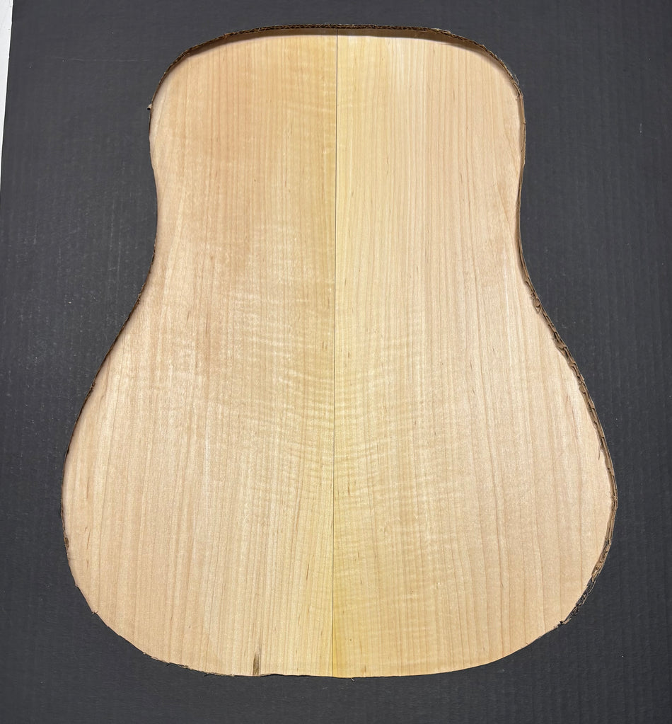 Flame Hard Maple Dreadnought Guitar Back and Side Set  #901