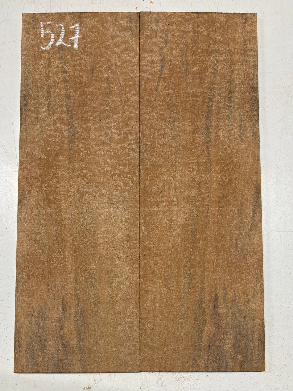 Quilted Sapele Guitar Drop Top - 21-1/2" x 7-1/4" x 3/8" #527
