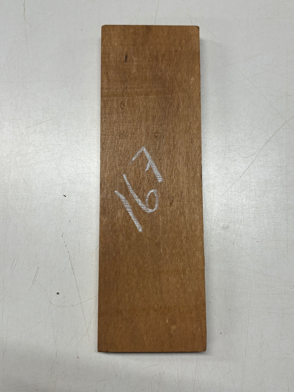 1 Piece, Goncalo Alves Lumber Board Blank 13-1/2" x 4" x 7/8" #167