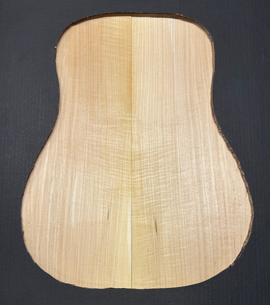 Flame Hard Maple Dreadnought Guitar Back and Side Set  #902