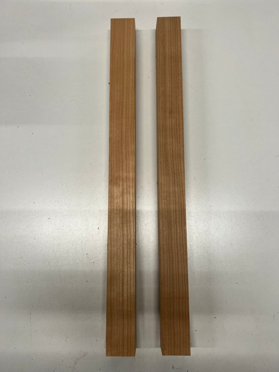 Pack Of 2, Cherry Hardwood Turning Square Wood Blanks 24&quot;x1-1/2&quot;x1-7/8&quot; 