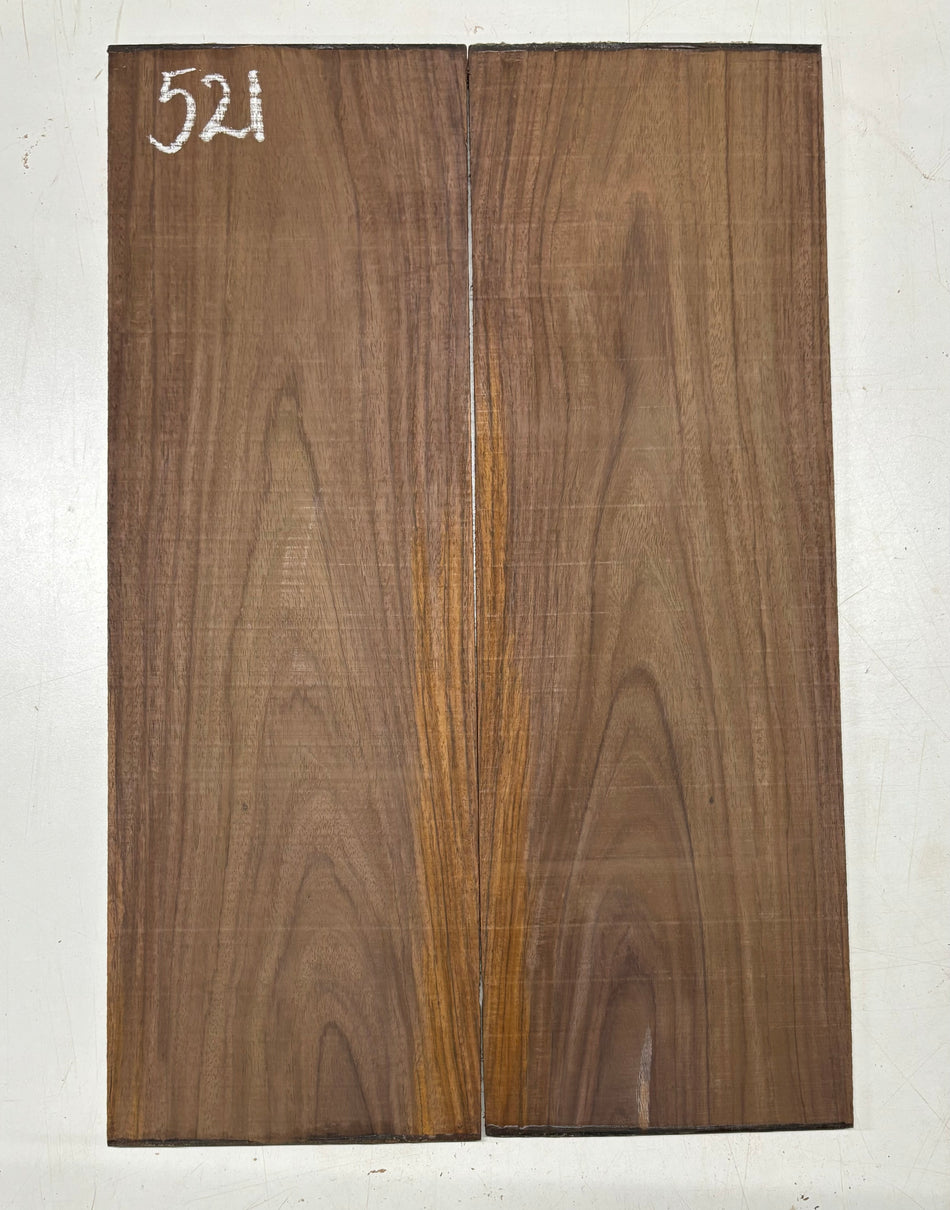 Rare Tiger Striped Rosewood Guitar Drop Top - 22-1/2" x 7-1/4" x 3/8" #521