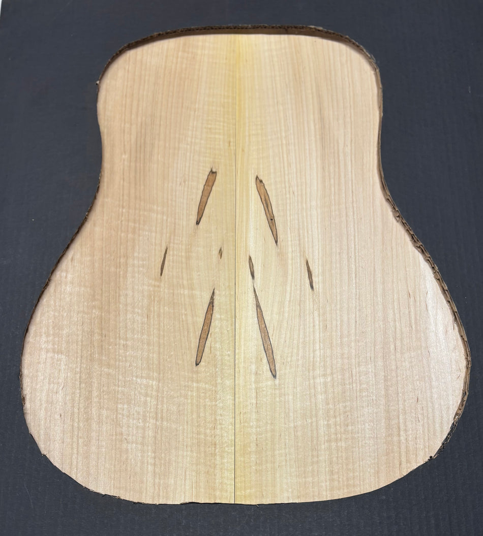 Flame Hard Maple Dreadnought Guitar Back and Side Set  #903