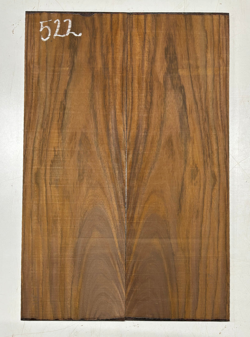 Rare Tiger Striped Rosewood Guitar Drop Top - 22-1/2" x 7-1/4" x 3/8" #522