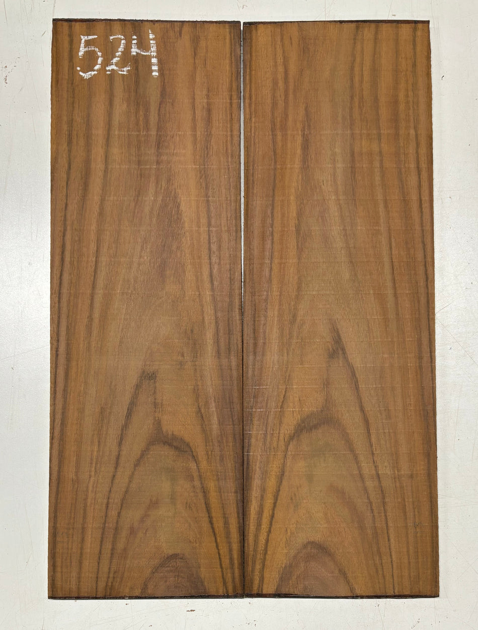 Rare Tiger Striped Rosewood Guitar Drop Top - 22-1/2" x 7-1/4" x 3/8" #524