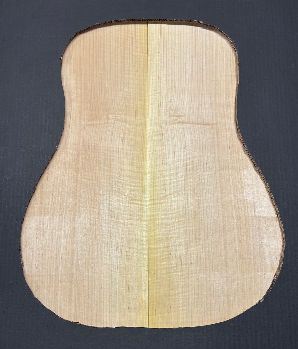 Flame Hard Maple Dreadnought Guitar Back and Side Set  #905