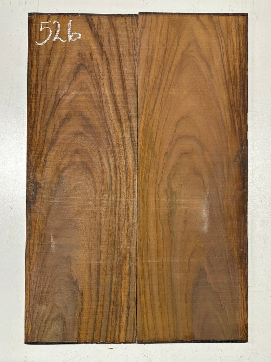 Rare Tiger Striped Rosewood Guitar Drop Top - 22-1/2" x 7-1/4" x 3/8" #526