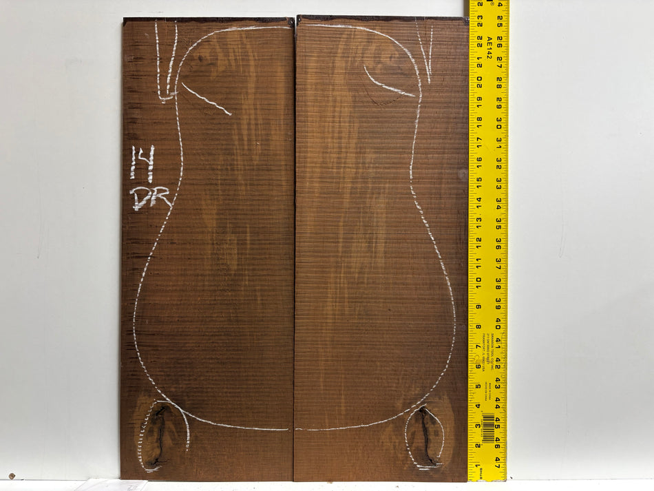 Juego de fondo y aros de guitarra de grado AAAA Dreadnought de palisandro de la India Oriental #61 