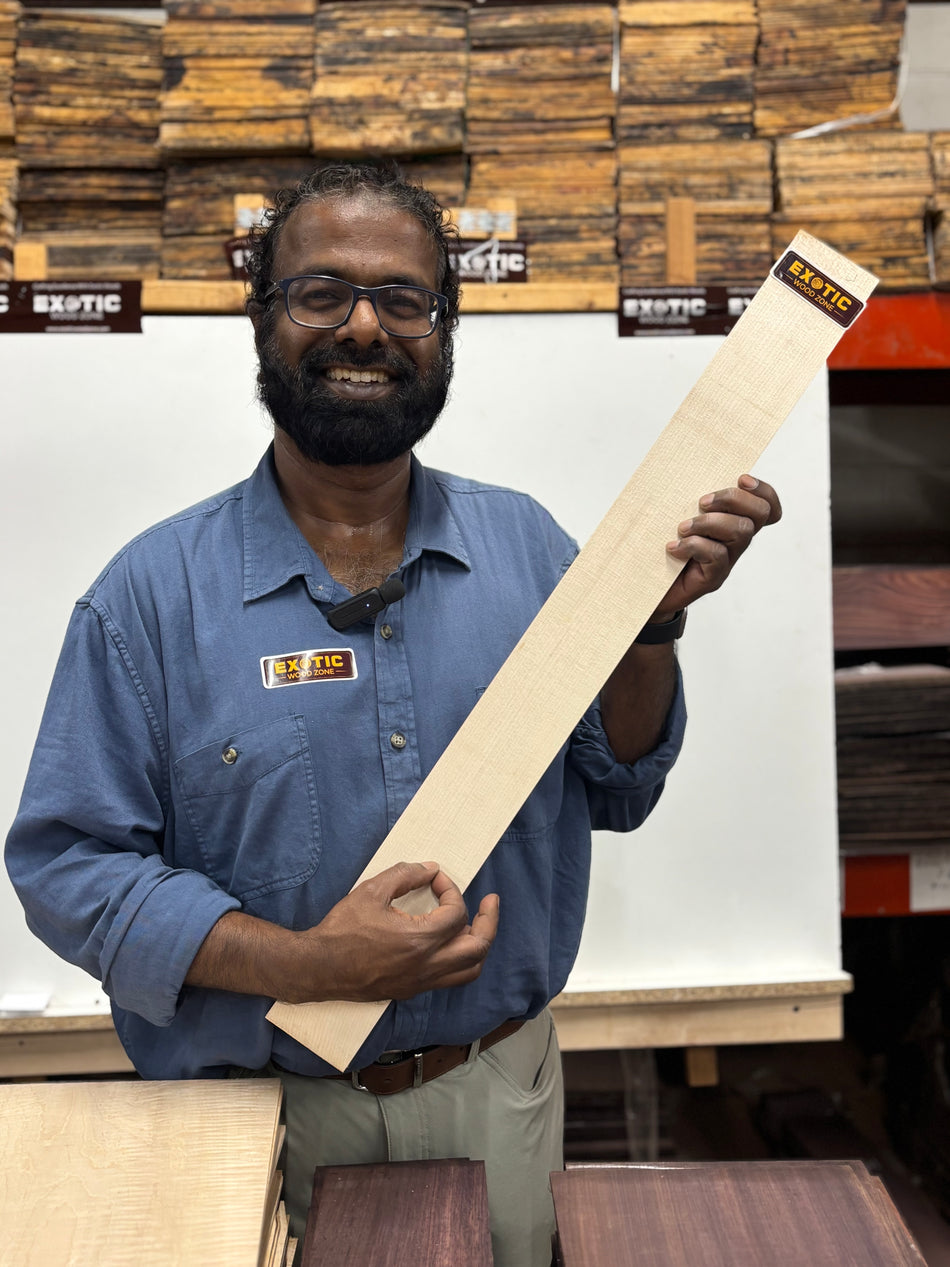 Hard Maple Guitar Neck Blank – Flat Sawn Kiln Dried Tonewood