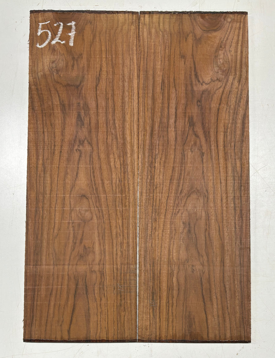 Rare Tiger Striped Rosewood Guitar Drop Top - 22-1/2" x 7-1/4" x 3/8" #527