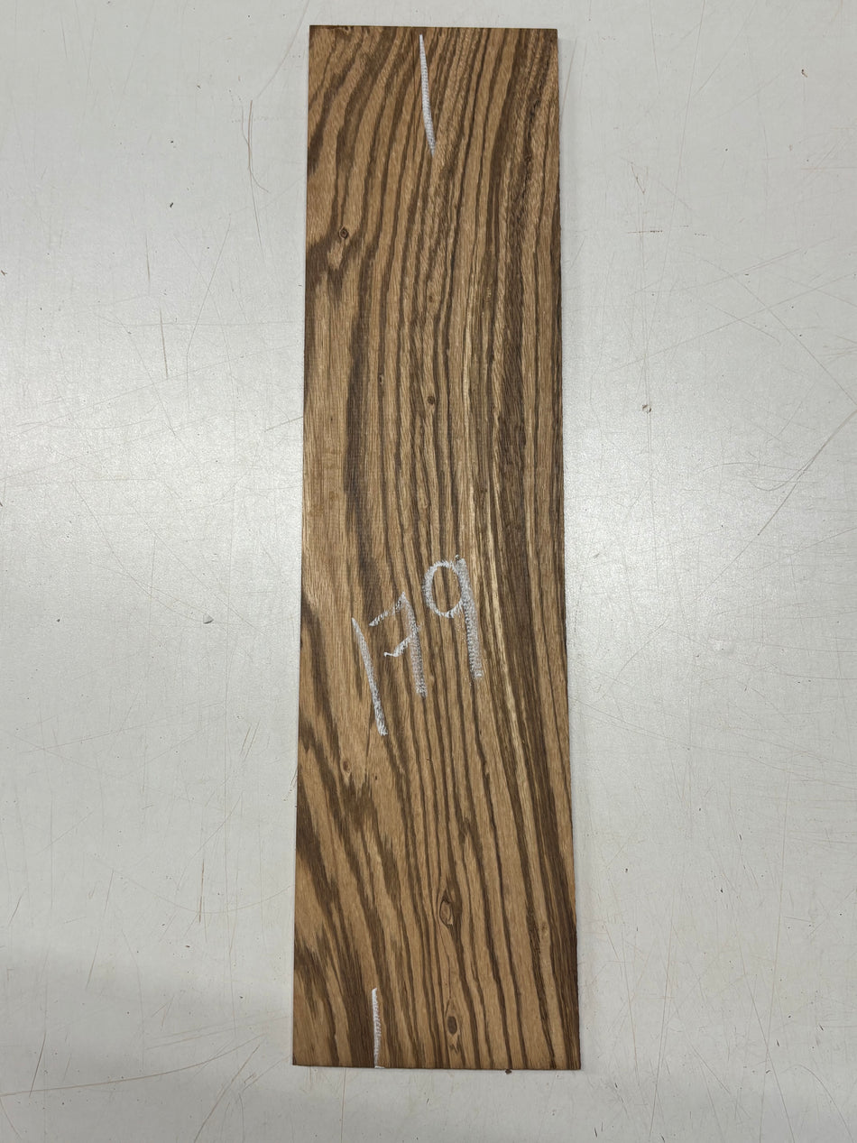 1 Piece, Zebrawood Thin Stock Lumber 20" x 5" x 3/16" #179