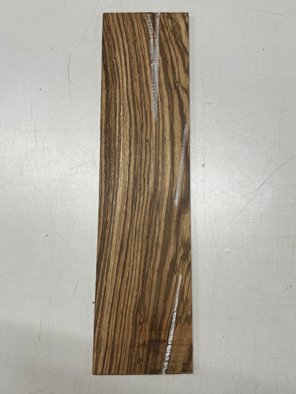 1 Piece, Zebrawood Thin Stock Lumber 20" x 5" x 3/16" #179