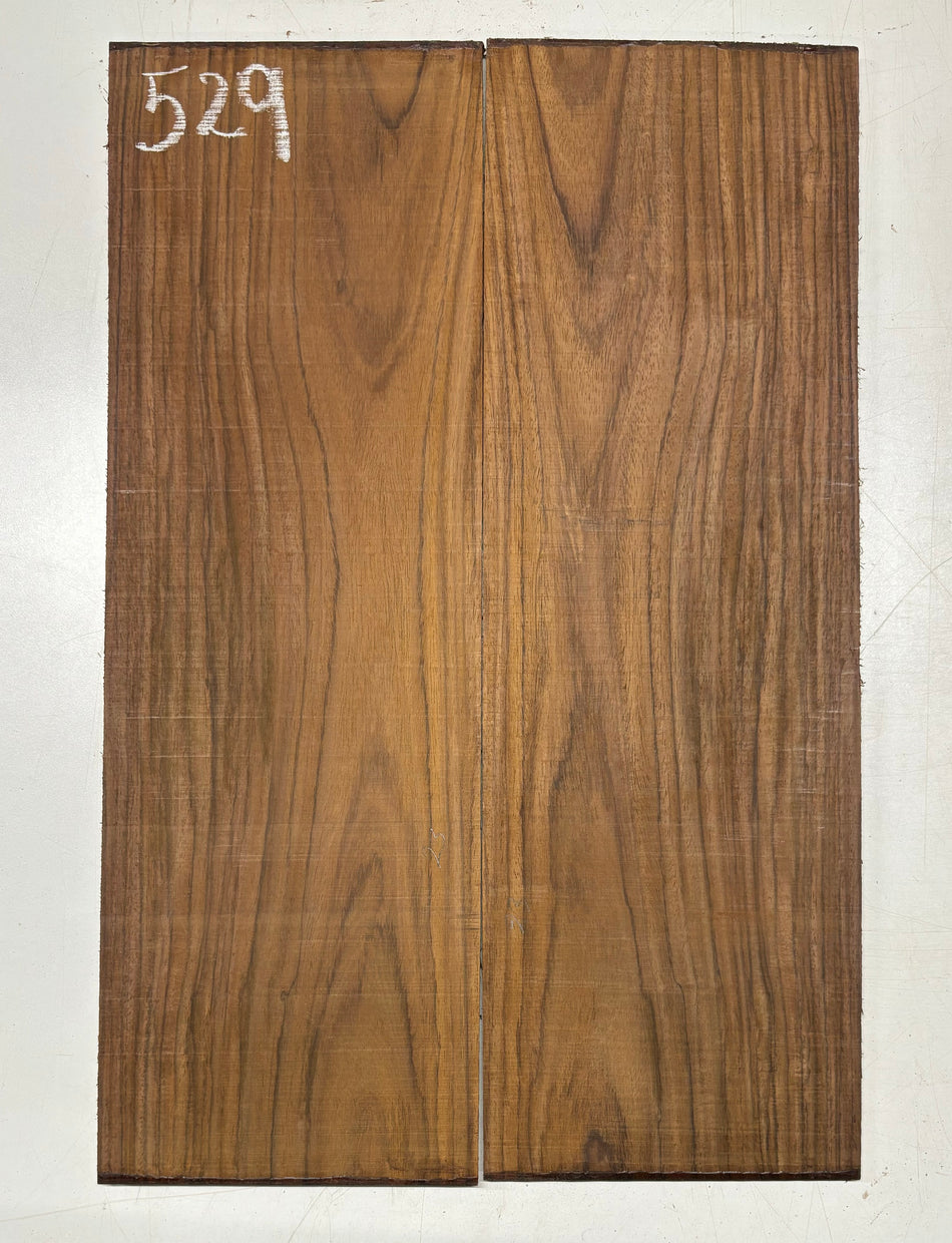 Rare Tiger Striped Rosewood Guitar Drop Top - 22-1/2" x 7-1/4" x 3/8" #529