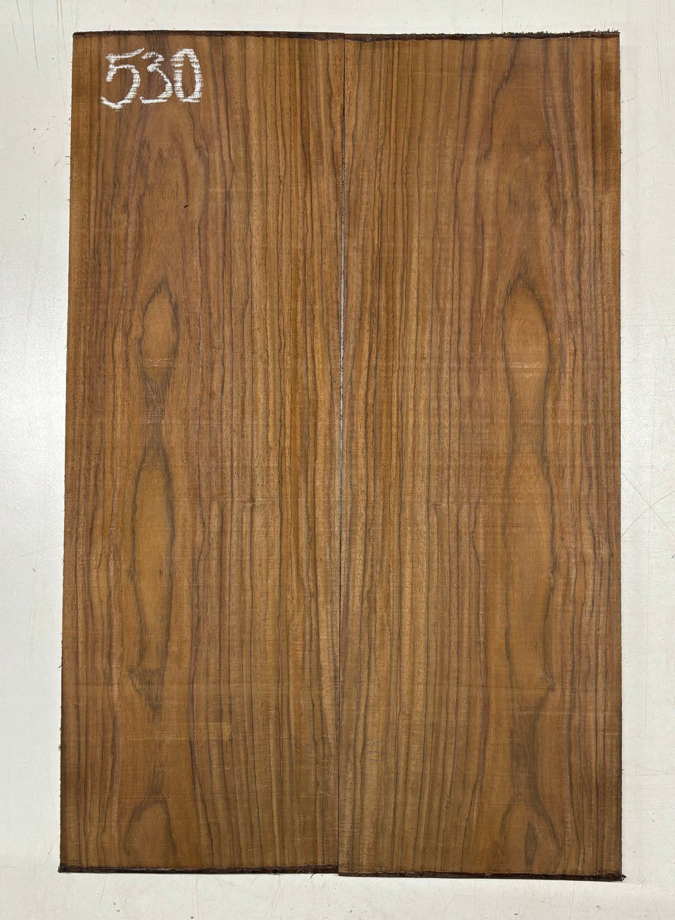 Rare Tiger Striped Rosewood Guitar Drop Top - 22-1/2" x 7-1/4" x 3/8" #530