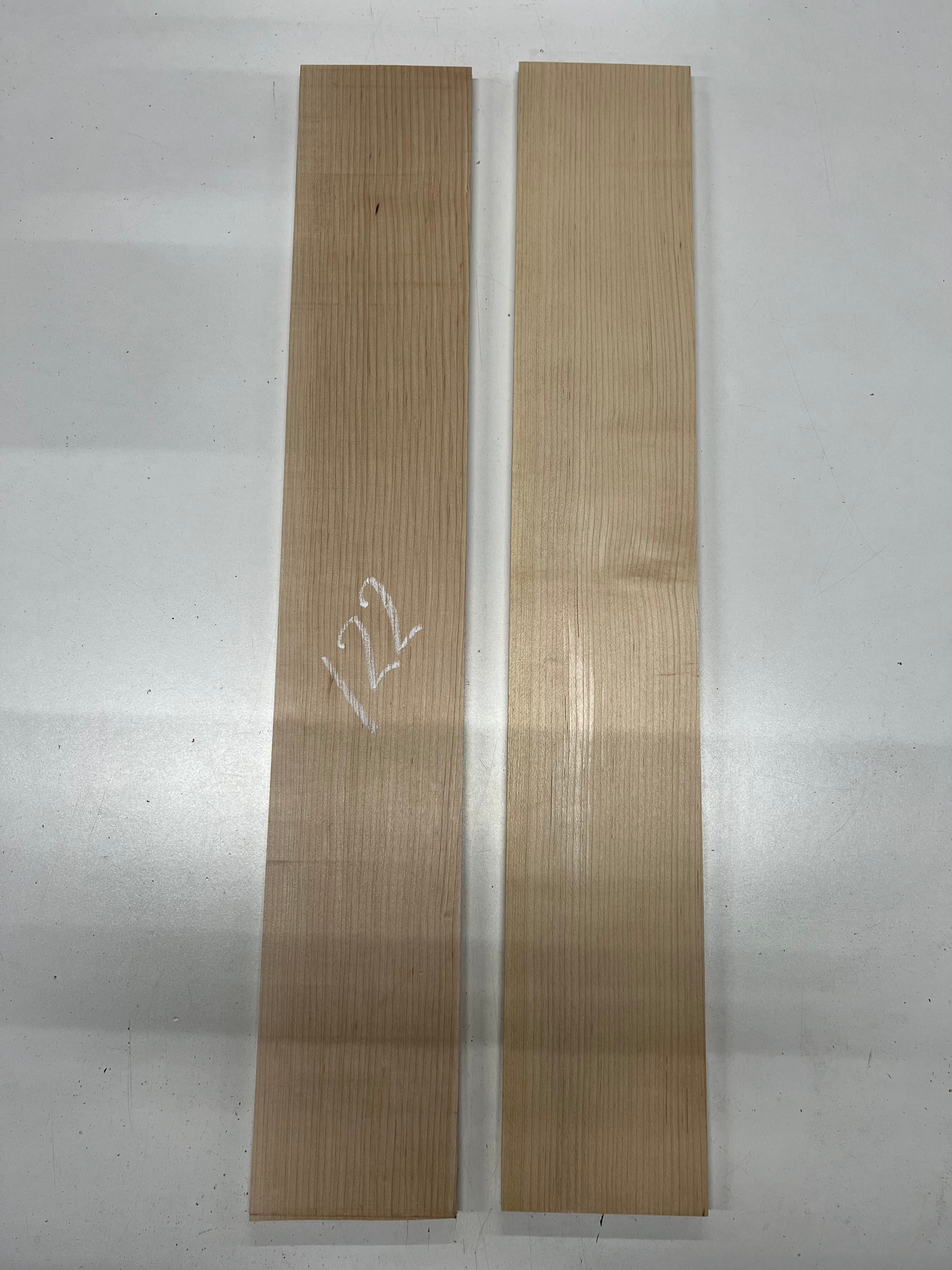 Pack Of 2, Hard Maple Thin Stock Three Dimensional Lumber Wood Blank 28"x4-1/2"x1/2" #122 - Exotic Wood Zone - Buy online Across USA 