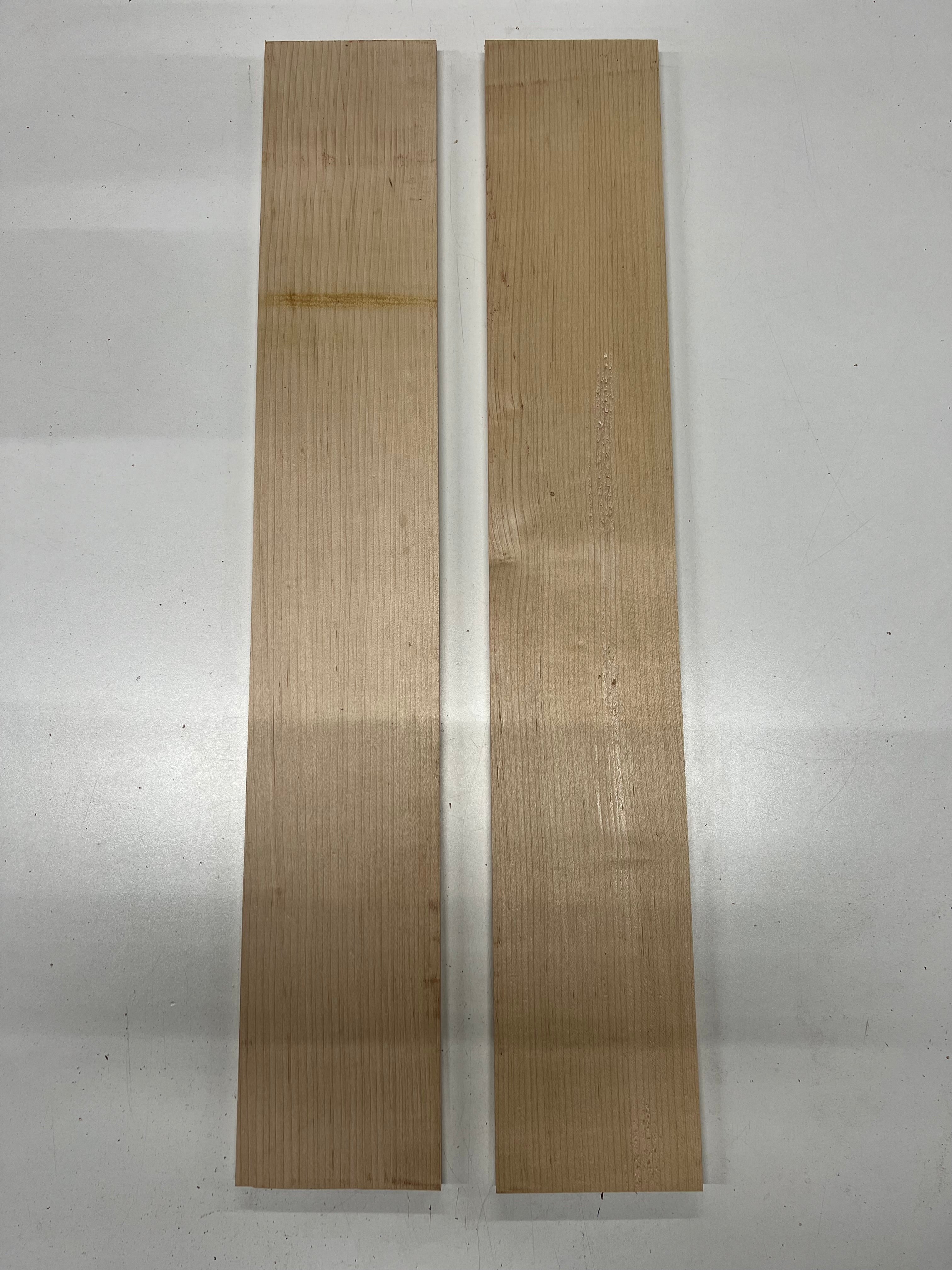 Pack Of 2, Hard Maple Thin Stock Three Dimensional Lumber Wood Blank 28"x4-1/2"x1/2" #122 - Exotic Wood Zone - Buy online Across USA 