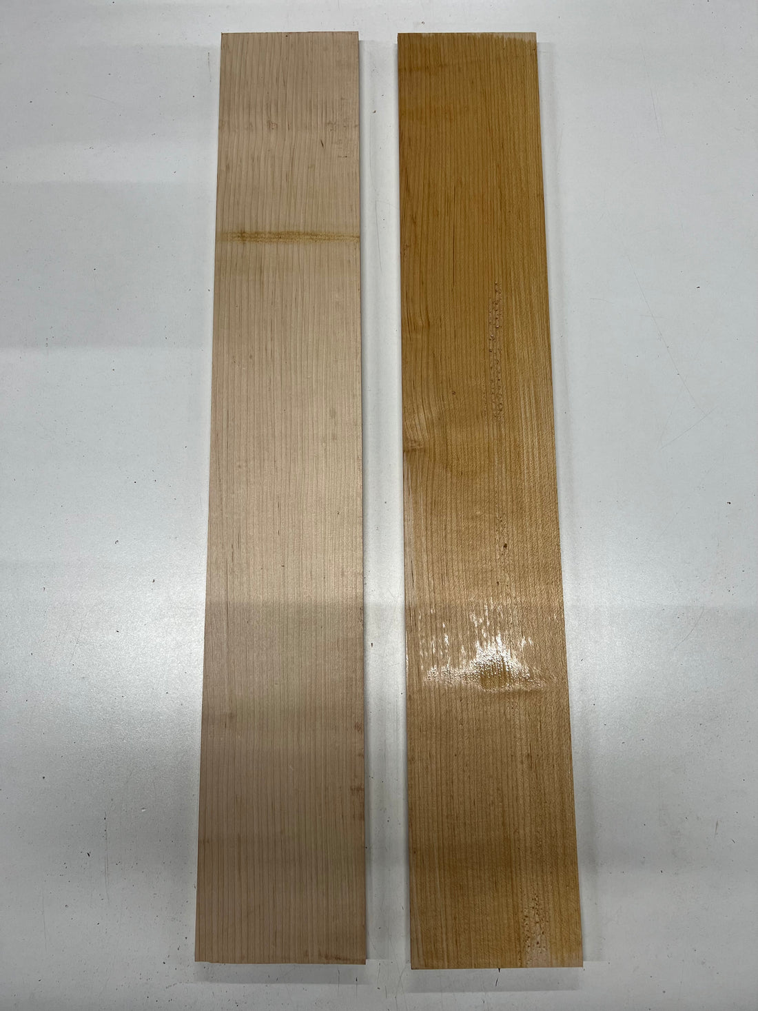 Pack Of 2, Hard Maple Thin Stock Three Dimensional Lumber Wood Blank 28&quot;x4-1/2&quot;x1/2&quot; 