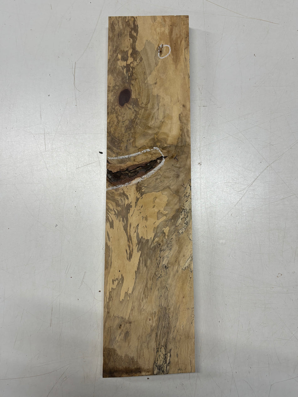 1 Piece, Spalted Tamarind Lumber Board Blank 20" x 4-3/4" x 1" #185
