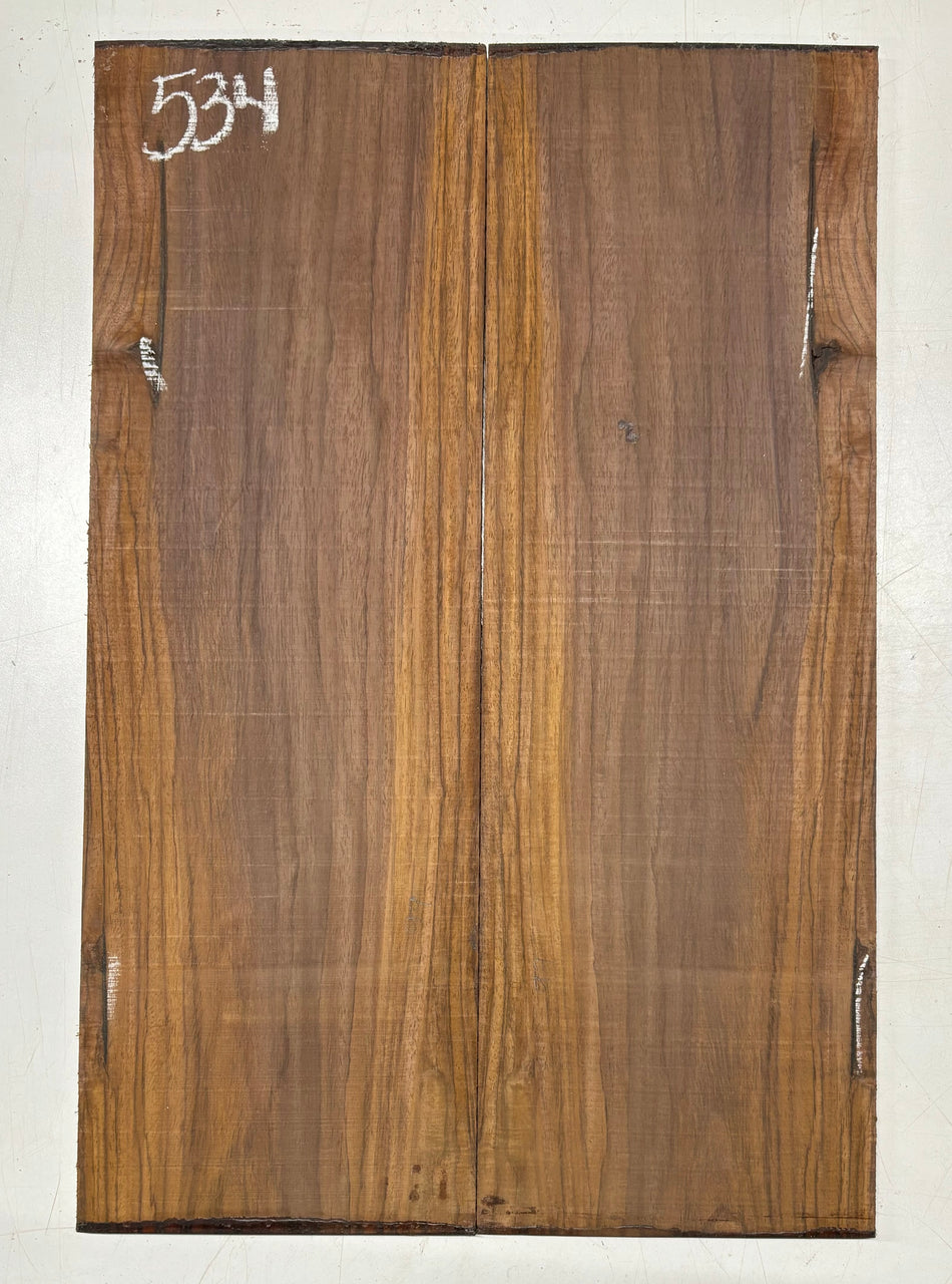 Rare Tiger Striped Rosewood Guitar Drop Top - 22-1/2" x 7-1/4" x 3/8" #534