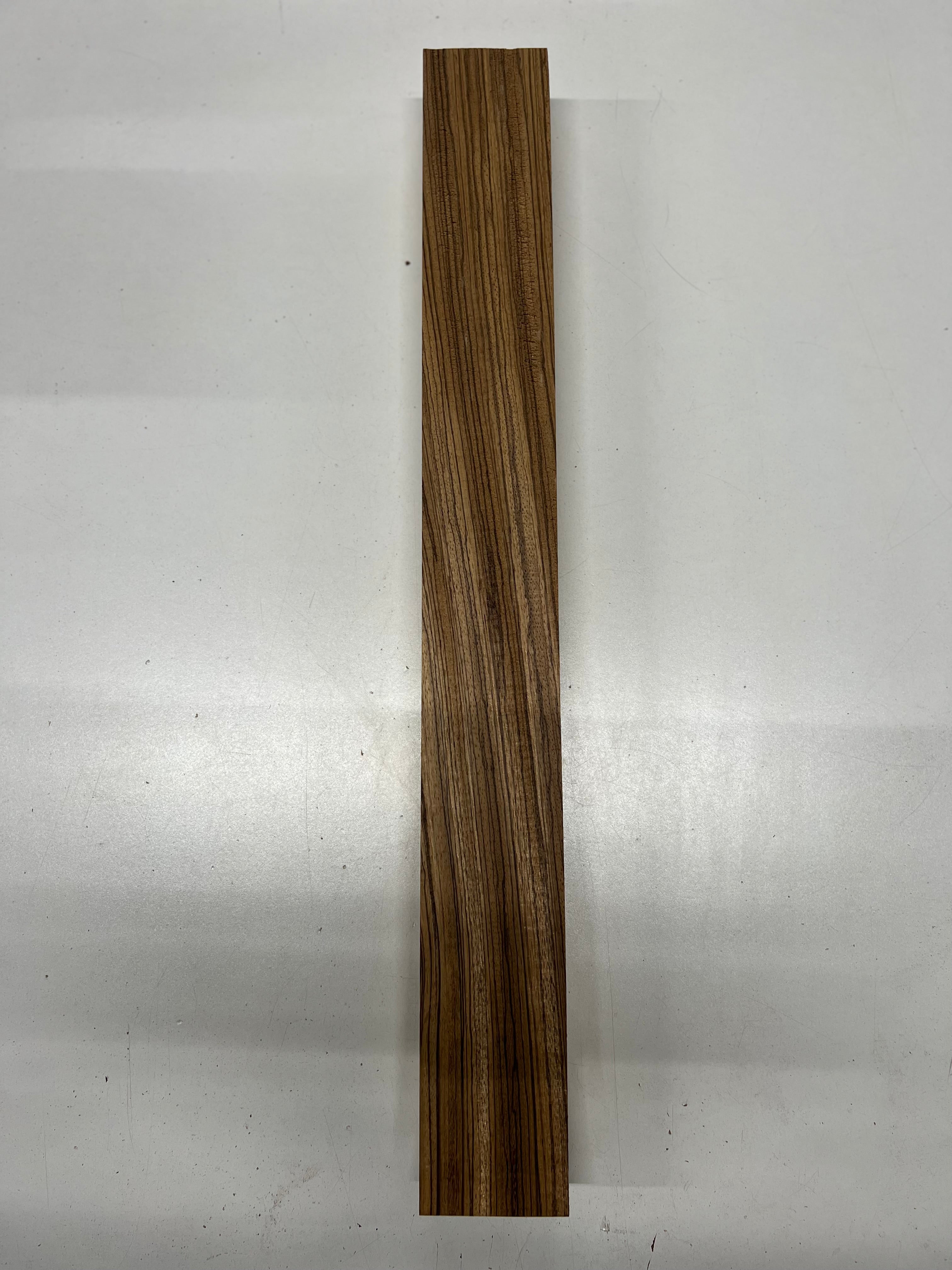 Zebrawood Acoustic/Electric Guitar Neck Wood Blank - 24" x 2-7/8" x 1-7/8" #126 - Exotic Wood Zone - Buy online Across USA 