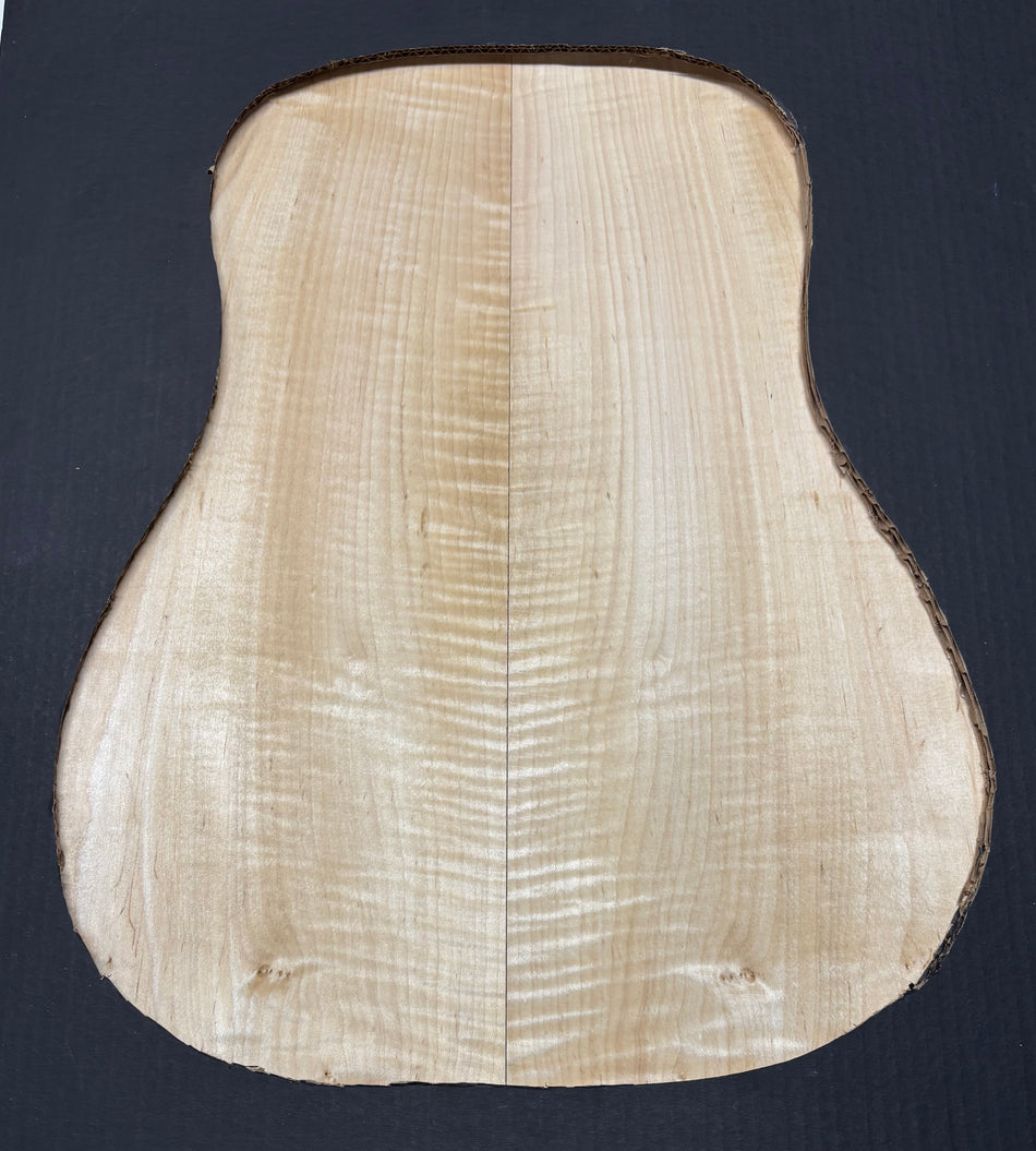 Flame Hard Maple Dreadnought Guitar Back and Side Set  #912