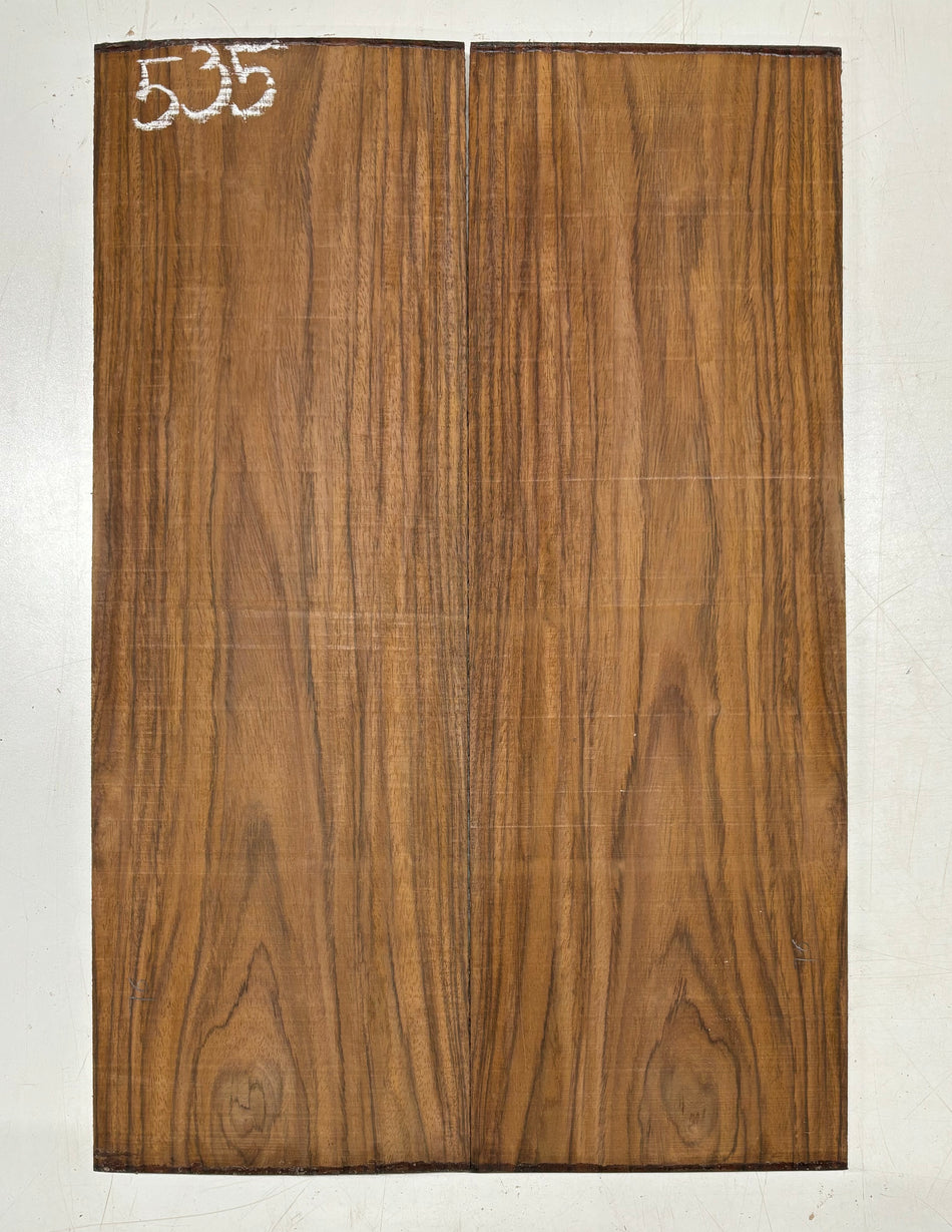 Rare Tiger Striped Rosewood Guitar Drop Top - 22-1/2" x 7-1/4" x 3/8" #535