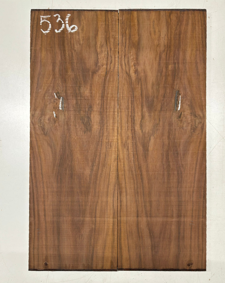 Rare Tiger Striped Rosewood Guitar Drop Top - 22-1/2" x 7-1/4" x 3/8" #536