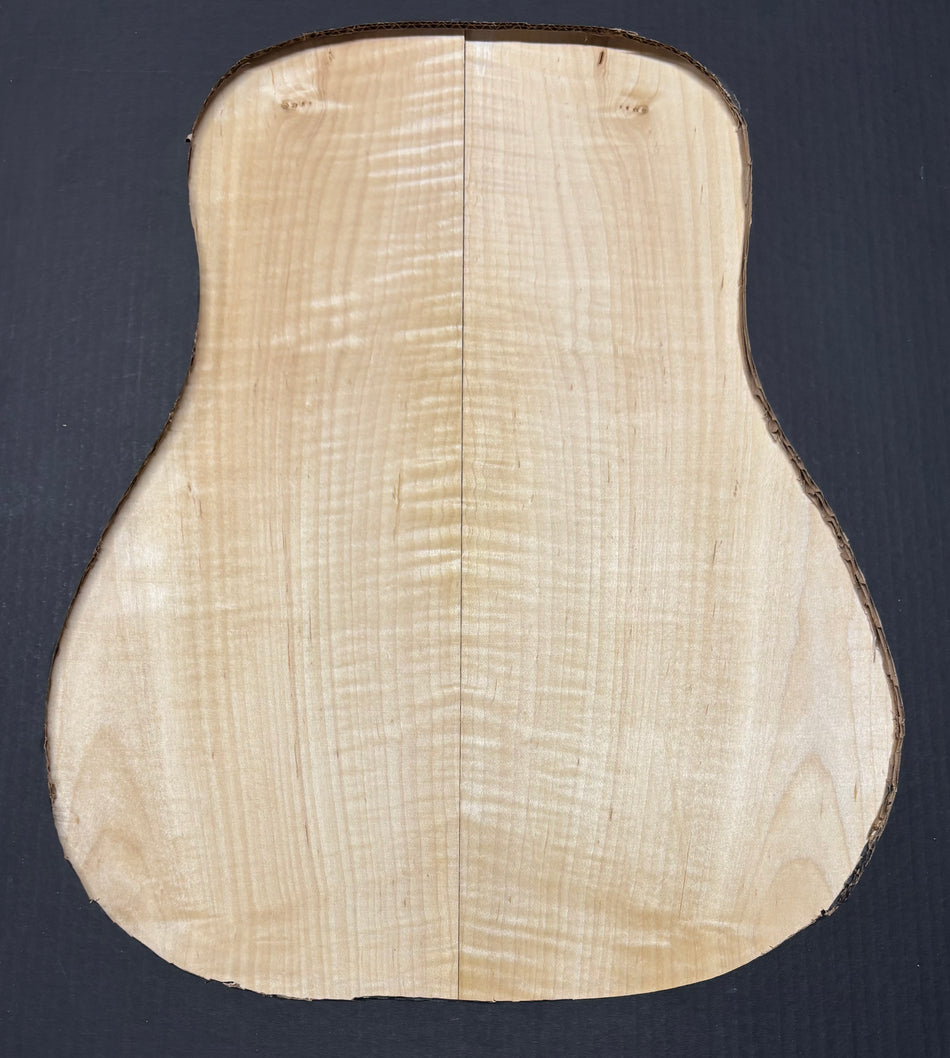 Flame Hard Maple Dreadnought Guitar Back and Side Set  #913