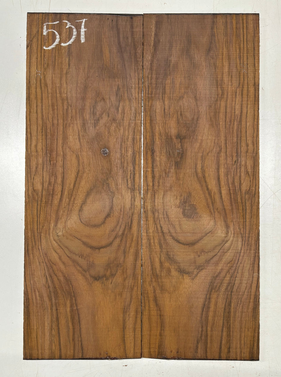 Rare Tiger Striped Rosewood Guitar Drop Top - 22-1/2" x 7-1/4" x 3/8" #537