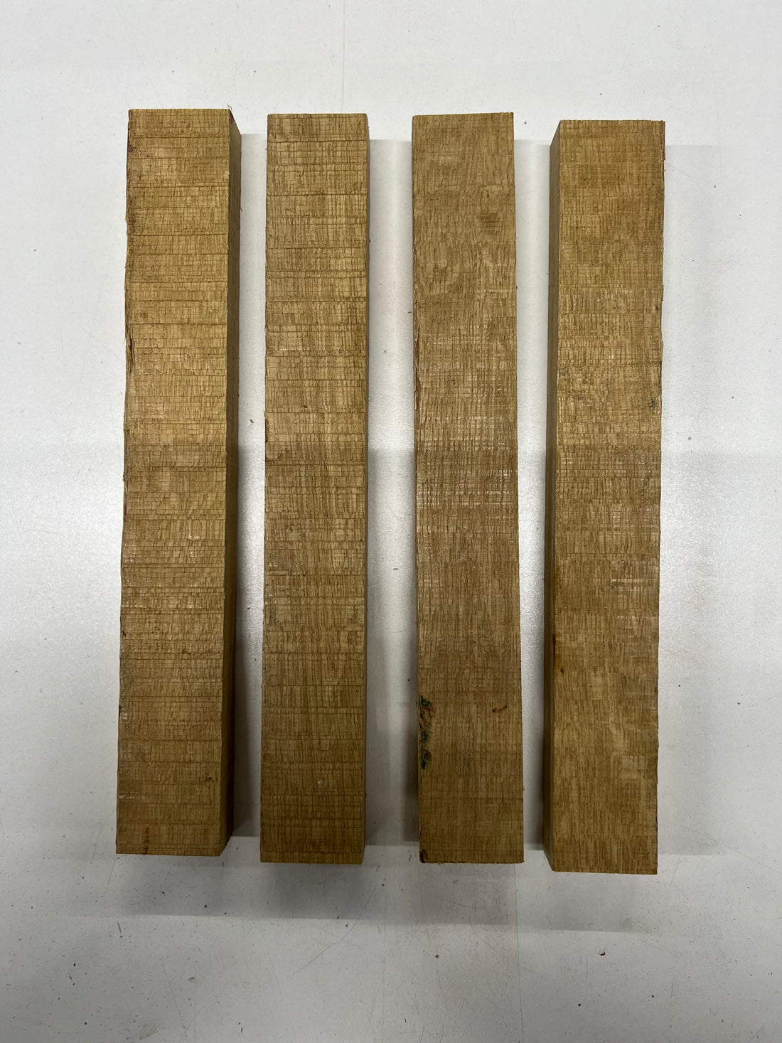 Pack of 4, White Limba Thin Stock Three-Dimensional Lumber Board Wood Blanks 12&quot; x 1-5/8&quot; x 1&quot; 