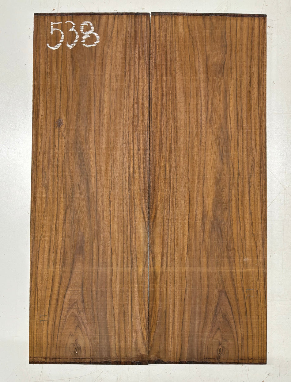 Rare Tiger Striped Rosewood Guitar Drop Top - 22-1/2" x 7-1/4" x 3/8" #538