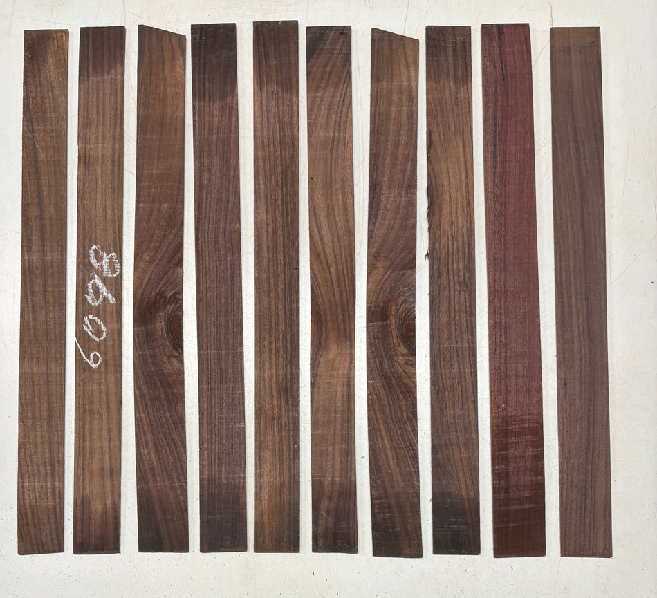 10 Pack, Indian Rosewood Thin Stock Lumber 22"x1-3/4"x1/8" #6098