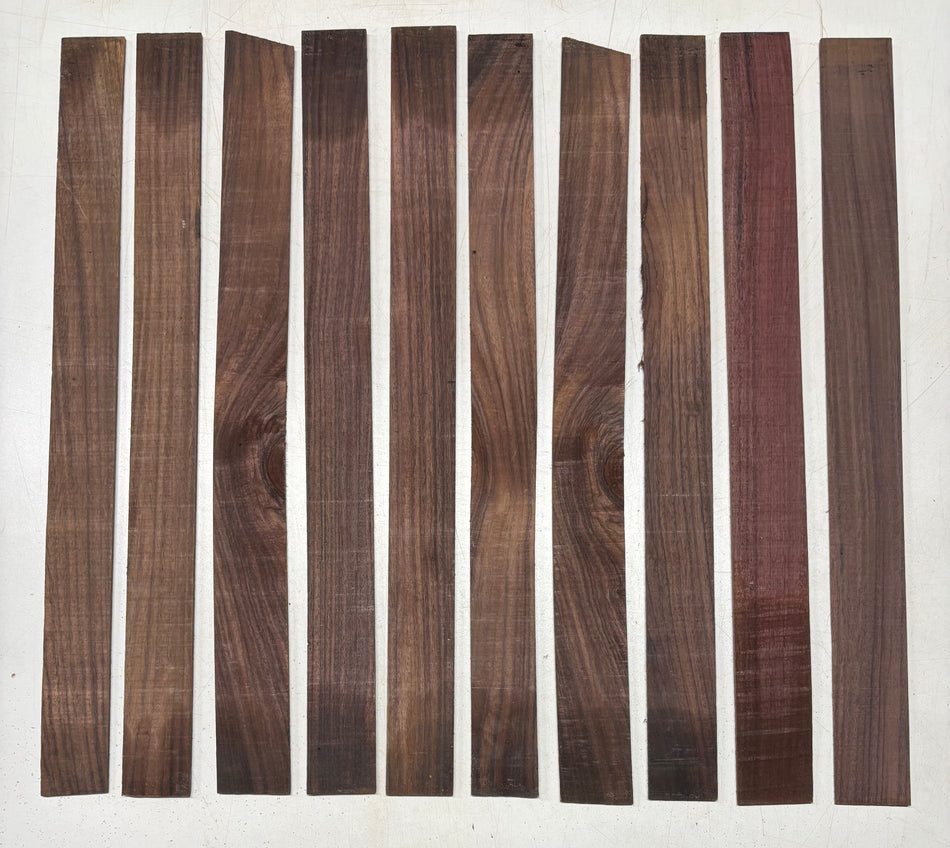 10 Pack, Indian Rosewood Thin Stock Lumber 22"x1-3/4"x1/8" #6098