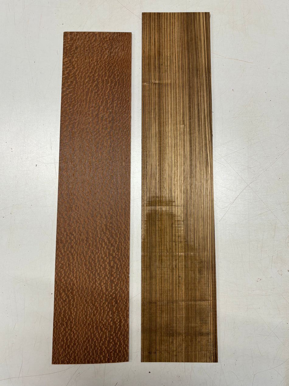Paquete de 2, 2 especies: Palosanto de la India + Diapasones en bruto de Arce Ojo de Perdiz #8399