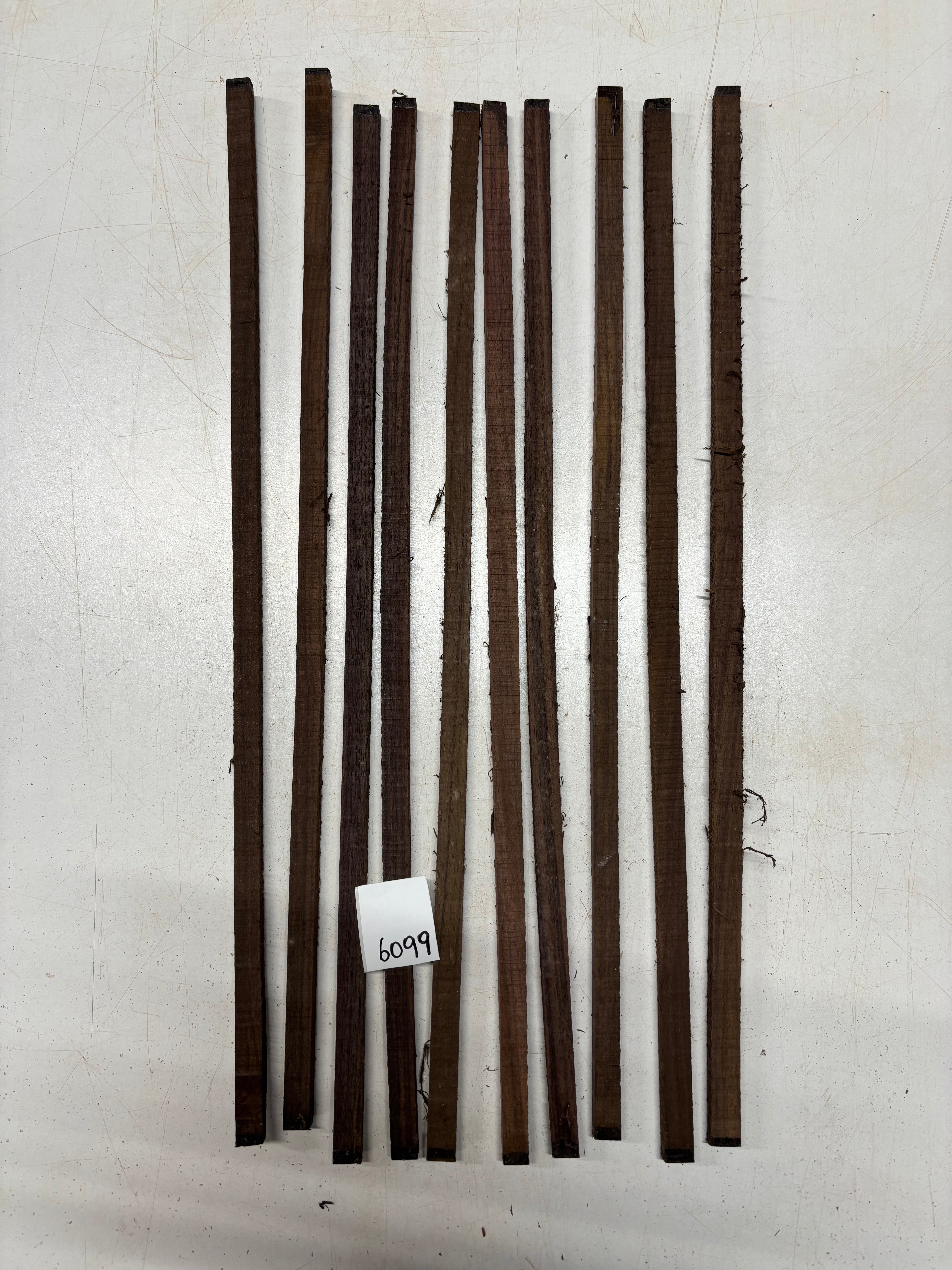 10 Pack, Indian Rosewood Stick Blanks 21"x1/2"x3/8" #6099 - Exotic Wood Zone