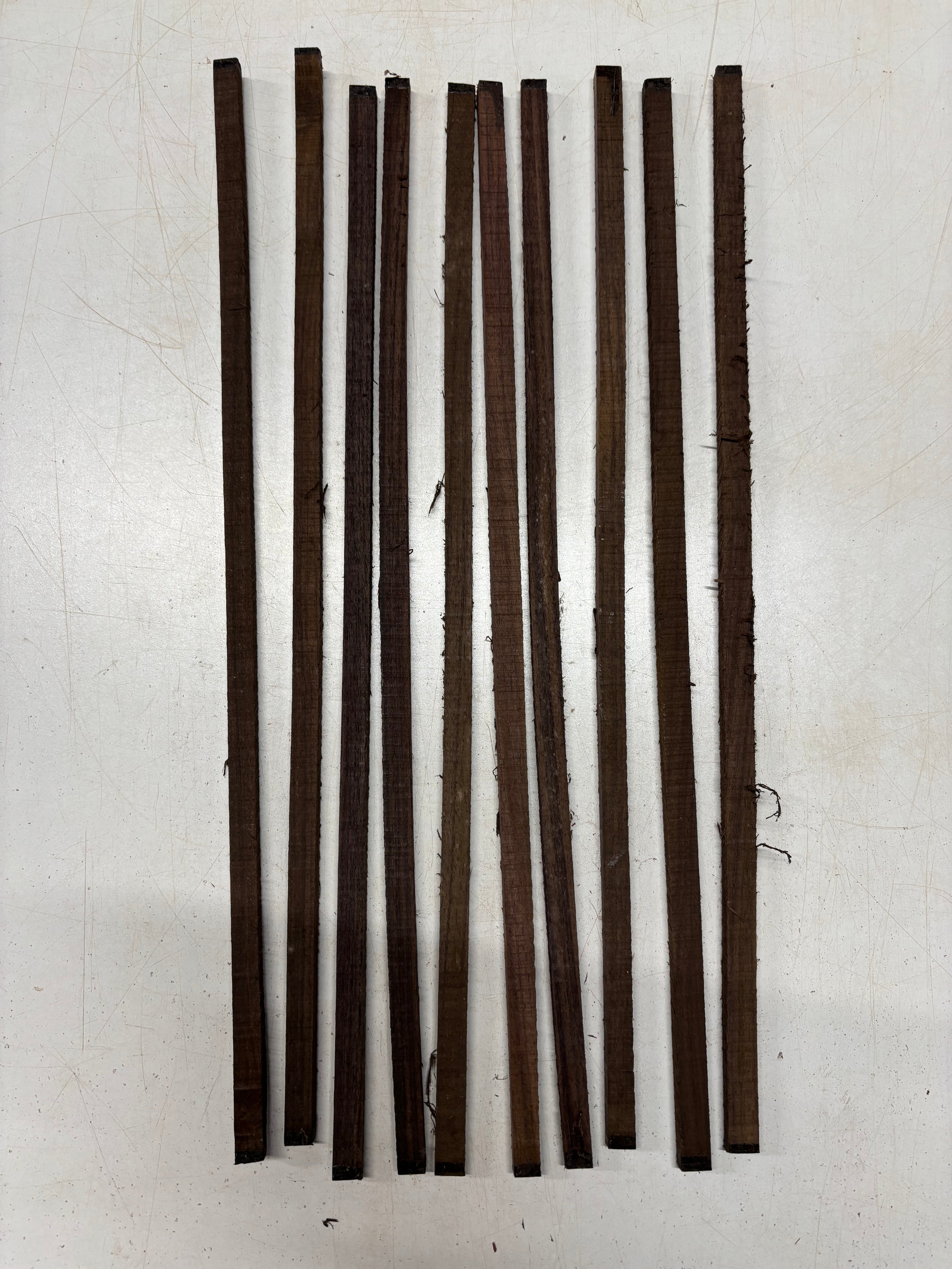 10 Pack, Indian Rosewood Stick Blanks 21"x1/2"x3/8" #6099 - Exotic Wood Zone