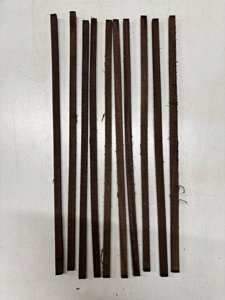 10 Pack, Indian Rosewood Stick Blanks 21"x1/2"x3/8" #6099 - Exotic Wood Zone